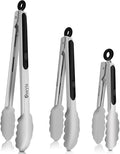 Stainless Steel Cooking Tongs Set of 3 by Unknown