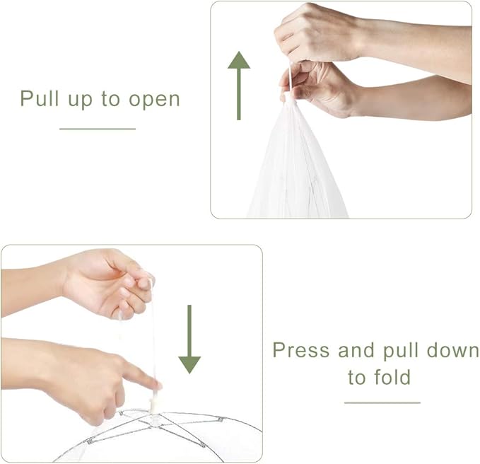 Onarway 3 Pack Food Covers 12 Inch Pop-Up Encrypted Mesh Plate Serving Tents - Image 5