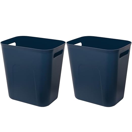 UUJOLY Plastic Small Trash Can Wastebasket, Garbage Container Basket by UUJOLY