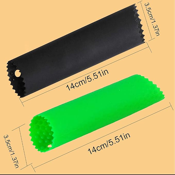 2 Set Silicone Garlic Peeler Easy Roller Tube Useful Garlic Odorfree Kitchen - Image 2