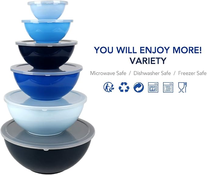 BoxedHome BPA Free Plastic Round Mixing Bowl - Image 2