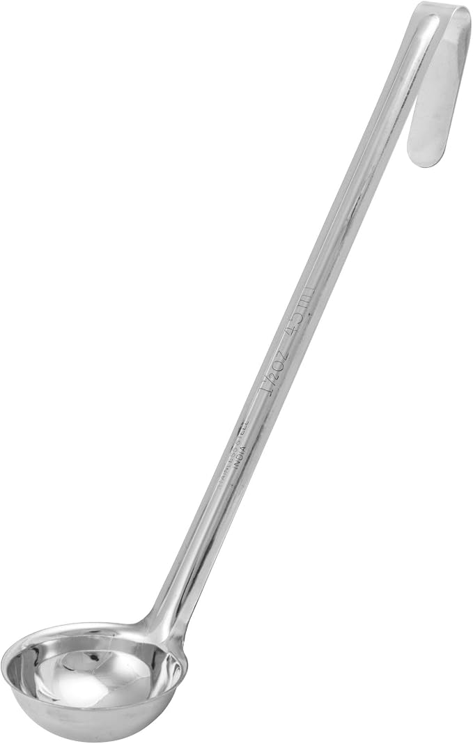 Winco Prime One Piece Stainless Steel Ladle, NSF Listed, 1.5 Ounce by Winco