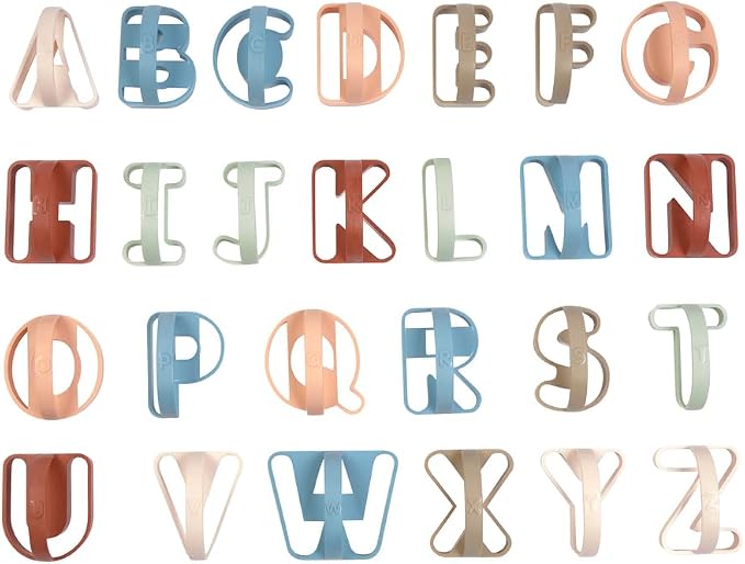 Colorations EasyGrip Alphabet Dough Cutters - Image 4