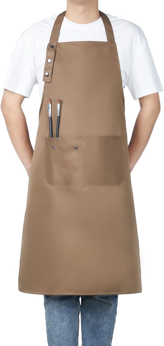 Art Aprons for Painting Pottery Ceramics, Mens Women Kitchen Cooking Aprons - Image 9