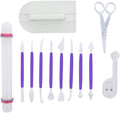 ScivoKaval Marshmallow Fondant Cake Decorating Hand Tool 12 Pcs 5 Sets by ScivoKaval