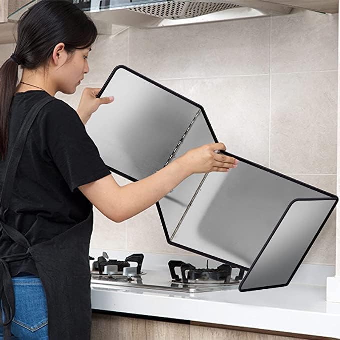 Splatter Guard for Frying Non-Stick 3 Sided Foldable Grease Splatter Screen - Image 3