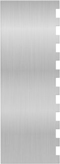 8.7 Inche Stainless Steel Cake Scraper，Double Sided Patterned Edge Stripe Edge by starfa+lab