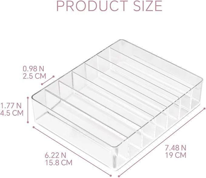 WECHENG Makeup Organizer for Eyeshadow Palette and Lipstick Organizer, 7 - Image 2