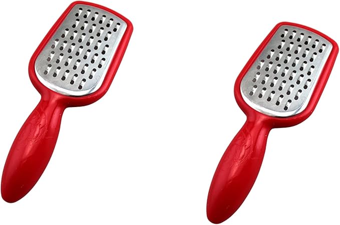 2 Pcs. Stainless Steel Mini Grater Cheese Garlic Nutmeg Chocolate 5" BPA Free by DependableIndustries
