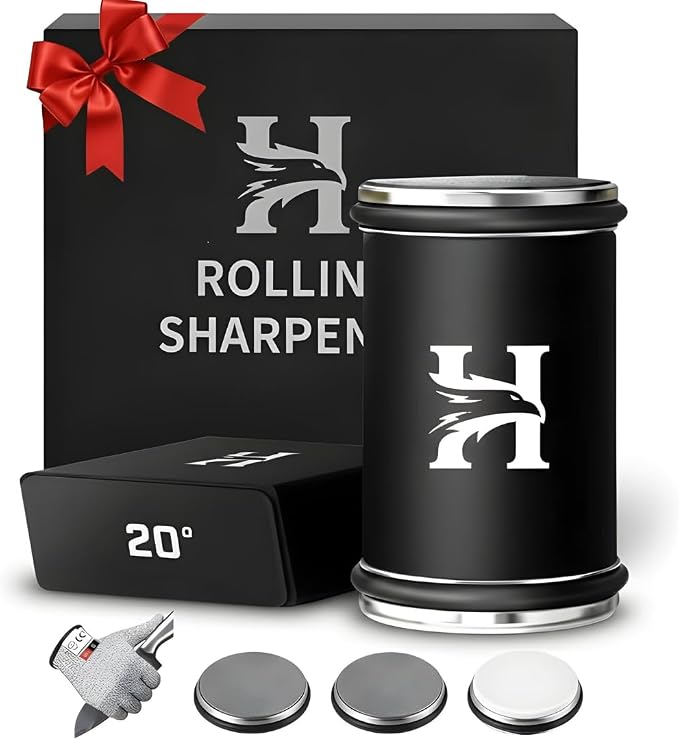 High Carbon Stainless Steel Rolling Knife Sharpener by HIBWA