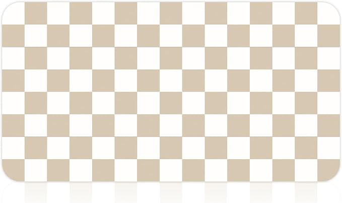 17" x 32" Checkered Dish Drying Mat - Image 9