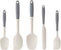 Silicone Spatula Set, 5 Piece Food Grade Rubber Spatulas by Hoewina