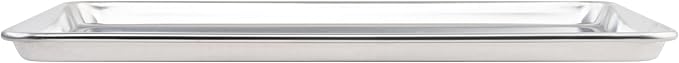 Winco Commercial-Grade Aluminum Sheet Pan, 18 Gauge, 2/3 Size - Image 4