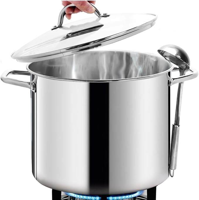 HOMICHEF 16 Quart LARGE Stock Pot by HOMICHEF