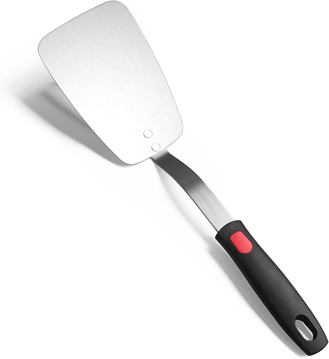 Stainless Steel Flexible Spatula Solid Turner, XiaoZu Thin Metal Spatula by XiaoZuHomeKitchen