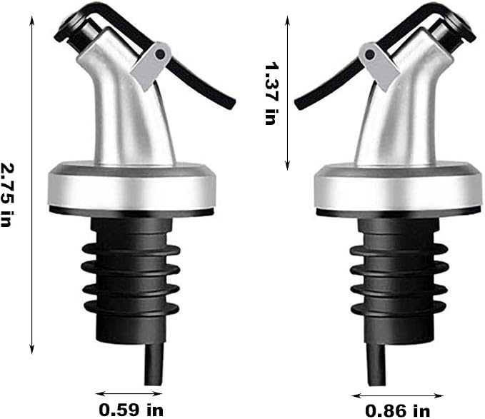 10 Pack Oil Spouts, Olive Oil Vinegar Bottle Stopper Dispenser - Image 5