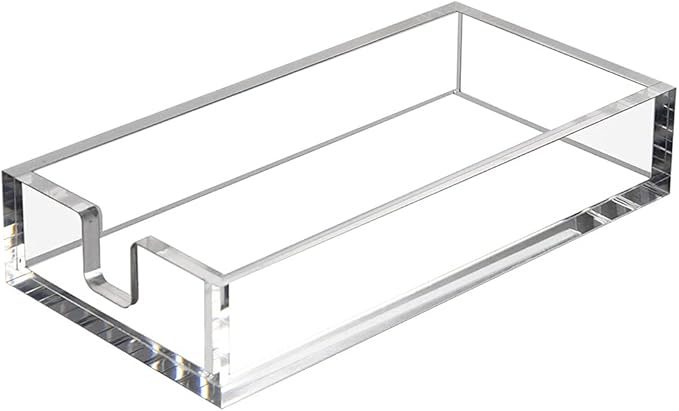 HIIMIEI Acrylic Napkin Holder for Bathroom, Acrylic Guest Towel Holder by HIIMIEI