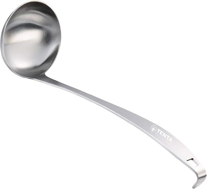 Tenta Kitchen 3oz/85ml Stainless Steel Small Soup Ladle Spoon Stainless Steel by TENTA+KITCHEN