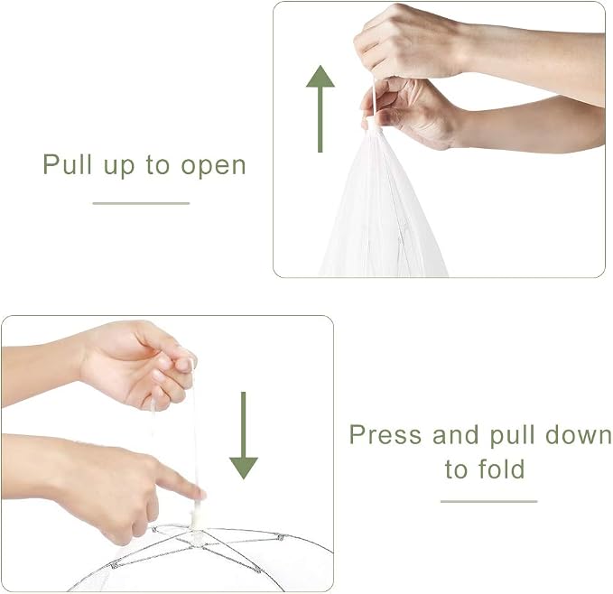 Onarway 6 Pack Food Covers 17 Inch Pop-Up Encrypted Mesh Plate Serving Tents - Image 5