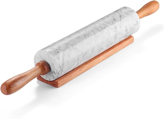 Flexzion Marble Rolling Pin Heavy Nonstick Stone Dough Roller by Flexzion