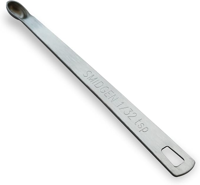 1PCS 1/32 Teaspoon Single Tiny Measuring Spoon, Small Individual Stainless by BERYLER