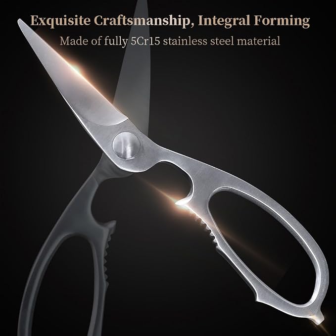 Newness Multi-Purpose Kitchen Scissors, Premium Stainless Steel Solid Kitchen - Image 3