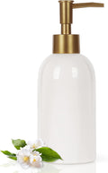 Natheeph 14OZ Ceramic Soap Dispenser Ceramic Soap Pump Dispenser Can Fill Liquid by Natheeph