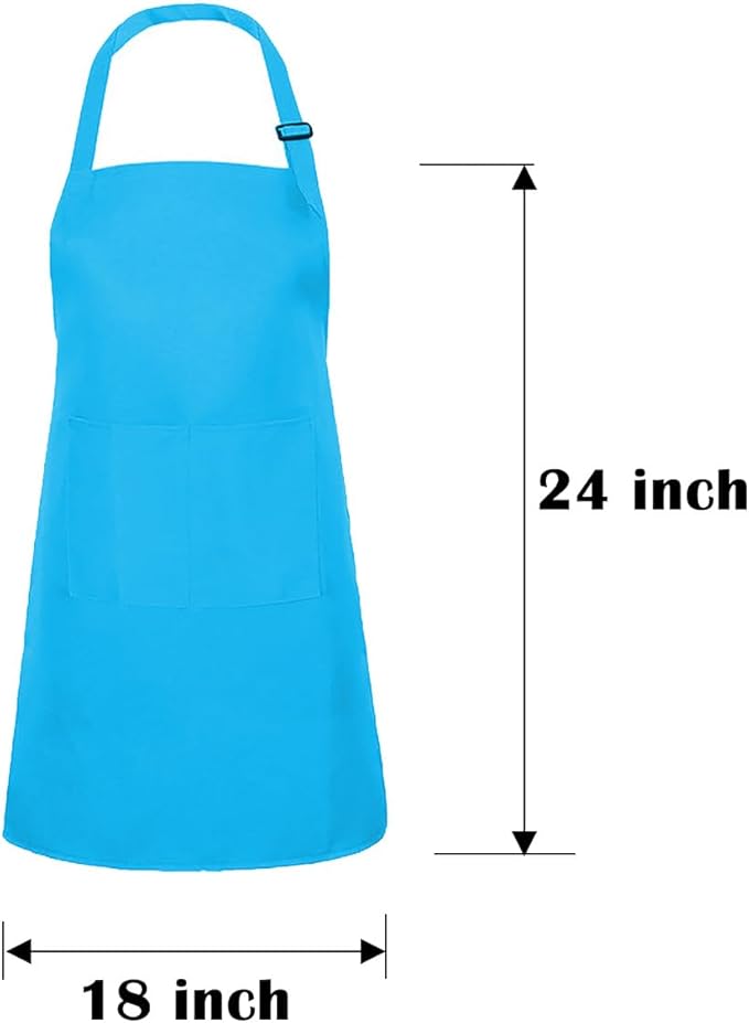 Kids Apron Set Chef Hat Sleeve Outfit Costume Toddler Girl Boy Aprons Cooking - Image 2