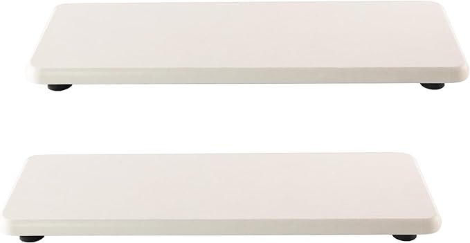 NiuYichee 2 Pcs Water Absorbing Stone Trays, Kitchen/Bathroom Sink Soap Dish by NiuYichee