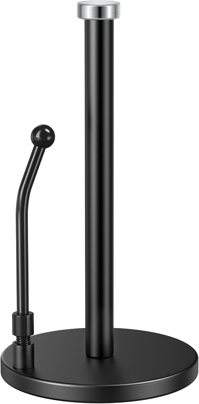SMARTAKE Paper Towel Holder, Paper Towel Dispenser Standing Weighted Base Non by SMARTAKE