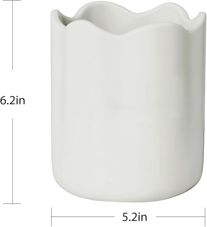 Large Utensil Holder for Kitchen Counter, Ceramic Kitchen Utensil Crock - Image 5