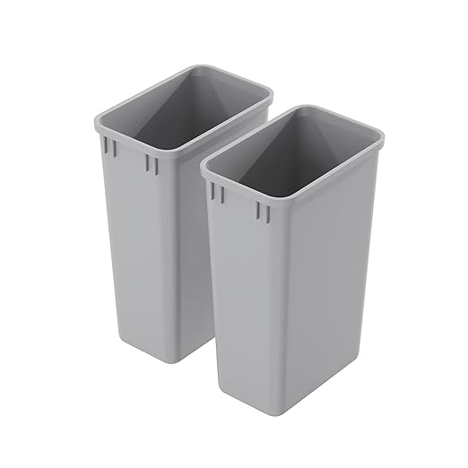 Dowell 2 Pack 50Qt Wastebasket Trash Container, by DowellKitchenBath