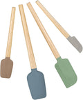 Silicone Spatula Set, Food Grade Rubber Spatula-4 Piece Nonstick Rubber Spatulas by HighQualityKitchenAccessory