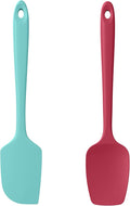 Silicone Flat Spoon Spatula Set, Luxiwise 600ºF Heat Resistant Kitchen Baking by Unknown