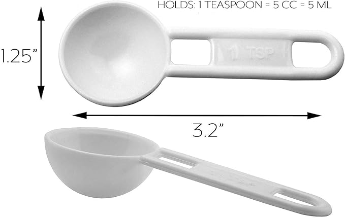 Cornucopia Brands Bulk Pack of Teaspoon Measuring Spoons; 5 ml / 5 cc Scoops - Image 6