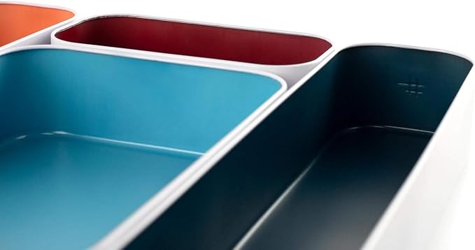 Three by Three Seattle 5 Piece Metal Organizer Tray Set - Image 4