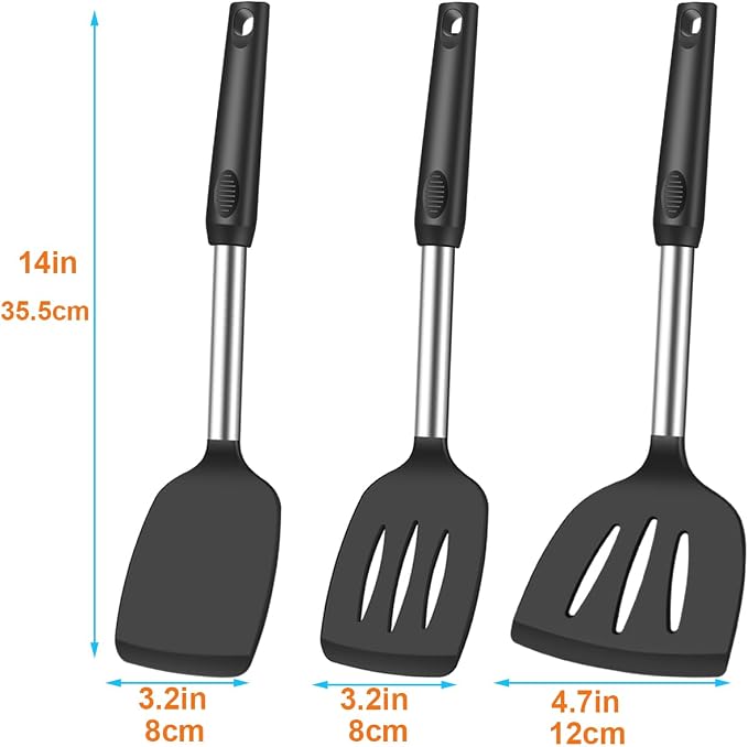 KLAQQED Spatula Set Silicone Heat Resistant - Image 7