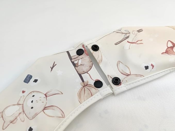 Waterproof Baby Bibs, Infant Toddler Extra Cover Feeding Bib - Image 6