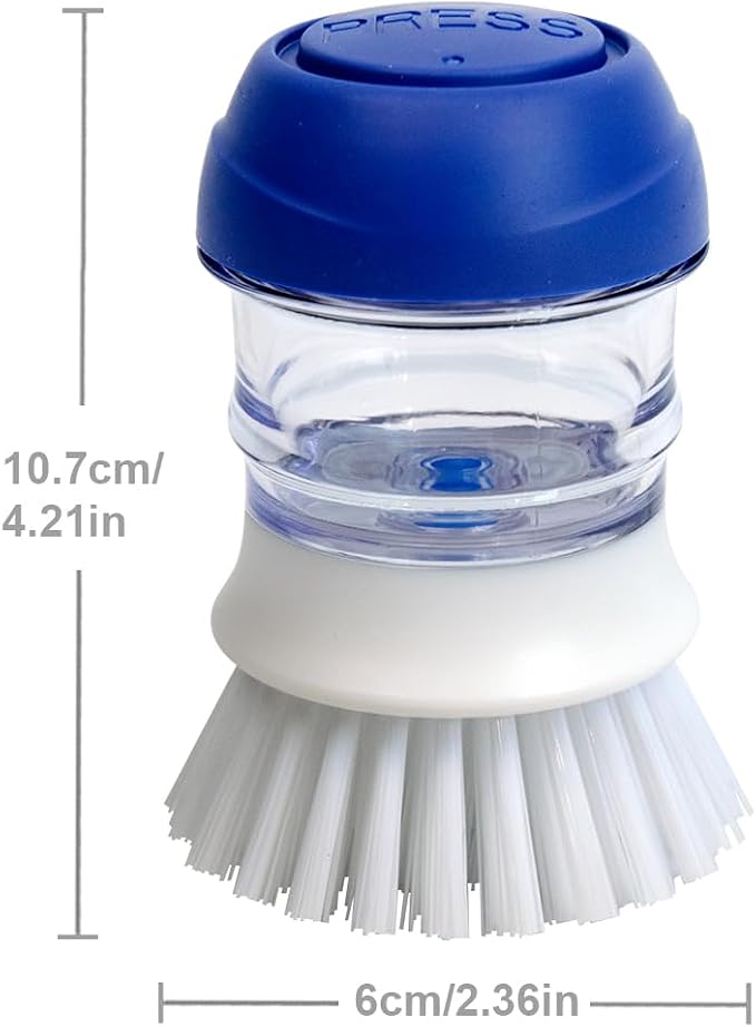 CELOX Soap Dispensing Brush for Cleaning Pots, Pans and Sinks Scrub Brush - Image 4