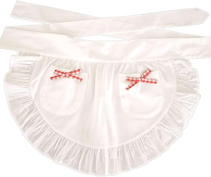 CRB Fashion Waist Apron Kitchen Cooking Restaurant Cotton Bistro Half Aprons by CBTRFashion