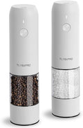 Electric Salt and Pepper Grinder Set, USB Rechargeable, Automatic Salt and by TLYSXPROOfficial