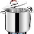 HOMICHEF Commercial Grade LARGE STOCK POT 20 Quart by HOMICHEF