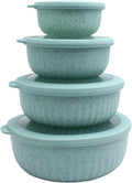 COOK WITH COLOR Prep Bowls with Lids- Wide and Deep Nesting Plastic Small by CookwithColor