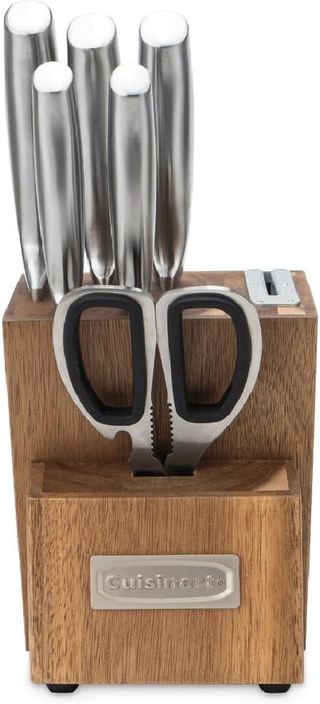 Cuisinart 7 Pc Stainless Steel Essentials Cutlery Block Set - Image 2