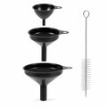 Stainless Steel Funnels Set Kitchen Funnels 3 Piece Set Small Medium Large by Unknown