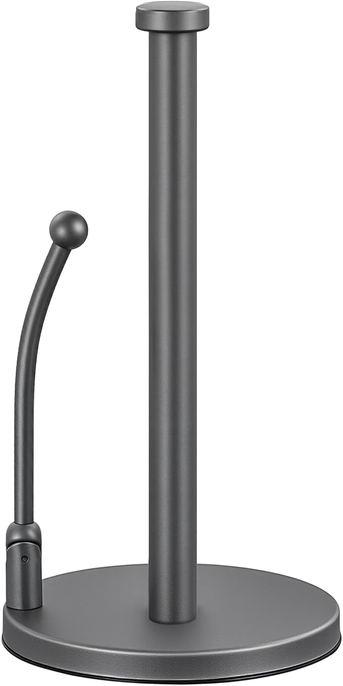 SMARTAKE Paper Towel Holder, Paper Towel Dispenser Standing Weighted Base Non by SMARTAKE