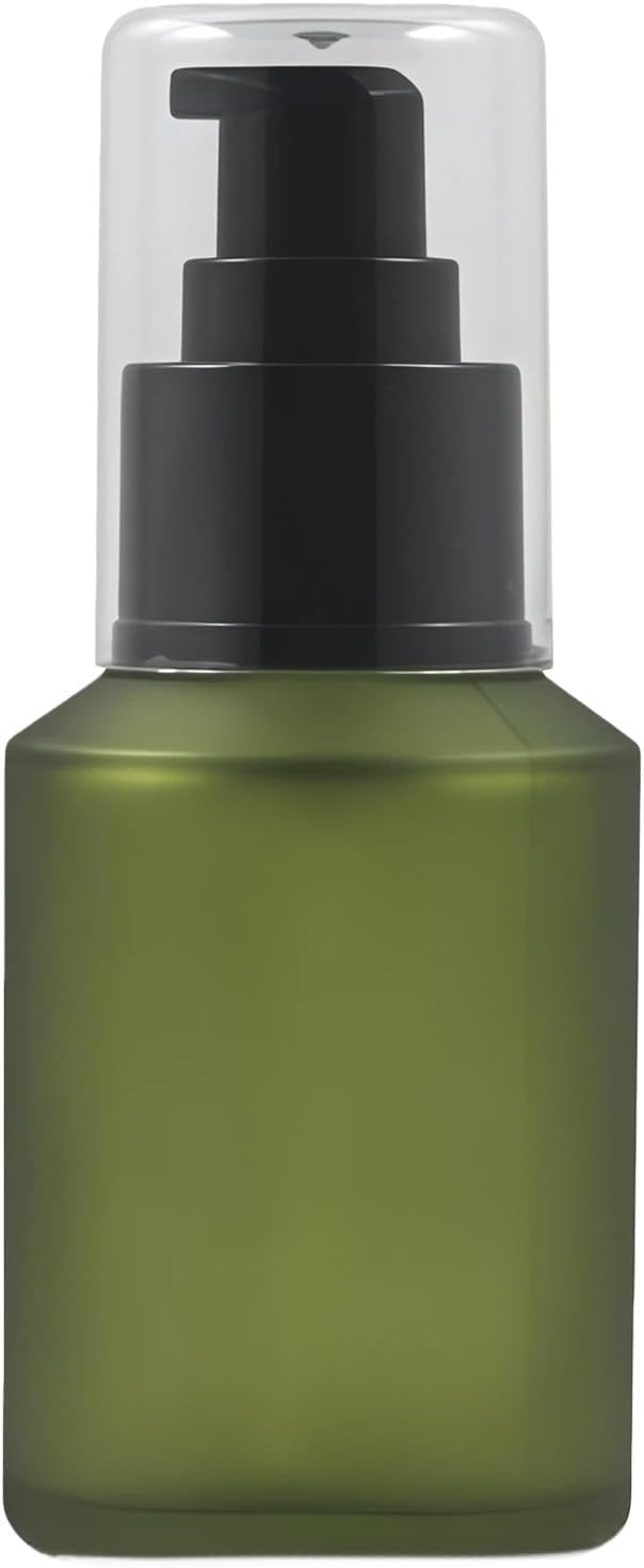 1PCS 60ML/2OZ Empty Refillable Green Frosted Glass Bottles by Unknown