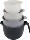 Glad Mixing Bowls with Pour Spout, Dishwasher Safe Kitchen Cooking and Baking by GladTrashFoodStorage