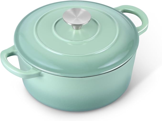 E-far 3 Qt Enameled Cast Iron Dutch Oven by E-far