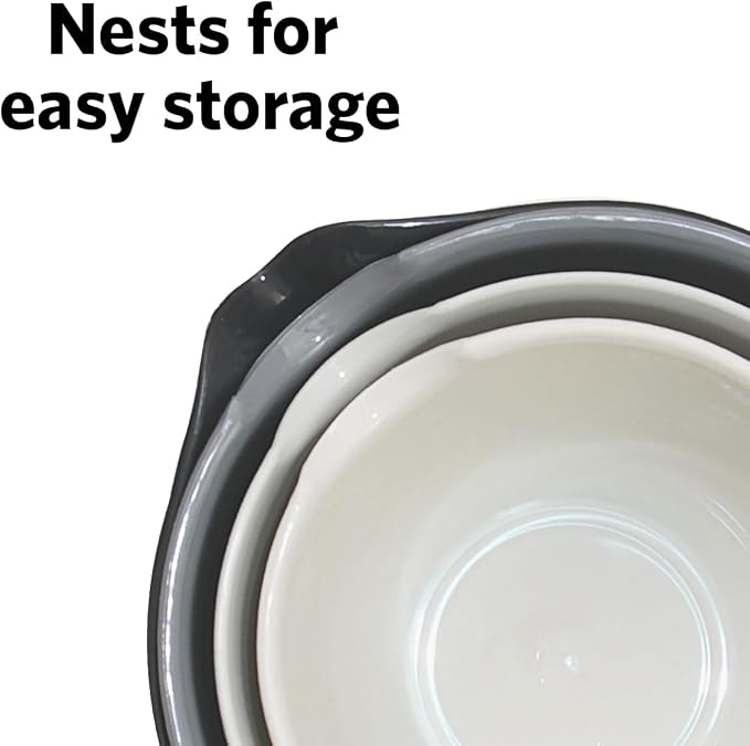Glad Mixing Bowls with Pour Spout, Dishwasher Safe Kitchen Cooking and Baking - Image 4